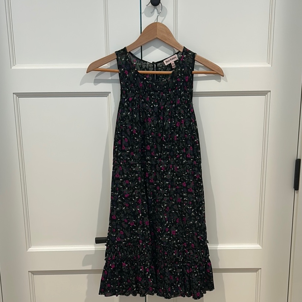 Juicy Couture Purple Green Halter Sundress Casual